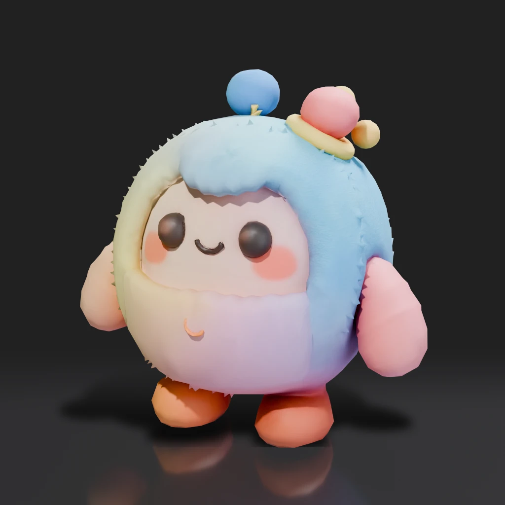 Cute Pastel Plush Toy