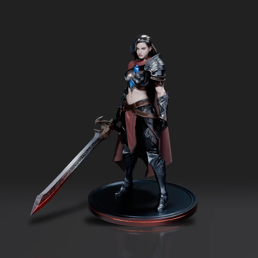 Stylized Female Warrior Heroine