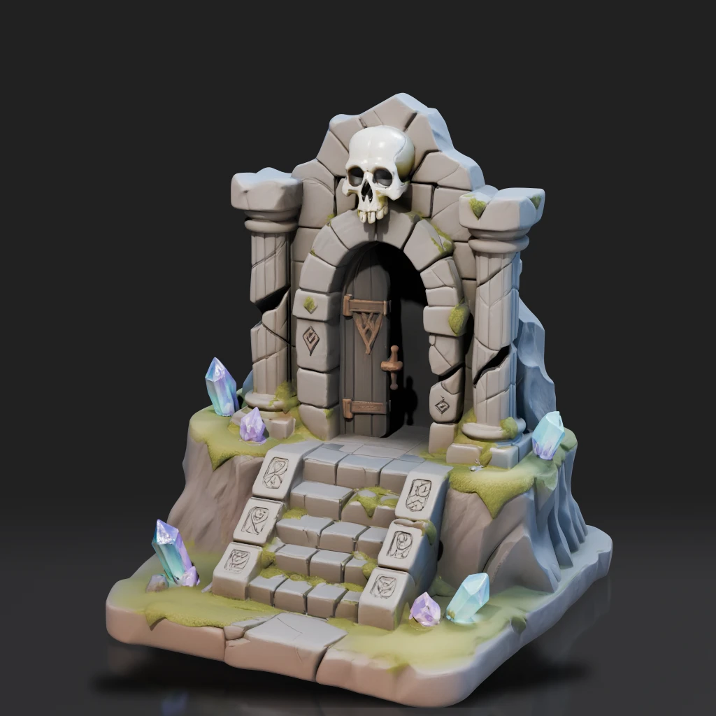 Fantasy Dungeon Entrance Terrain