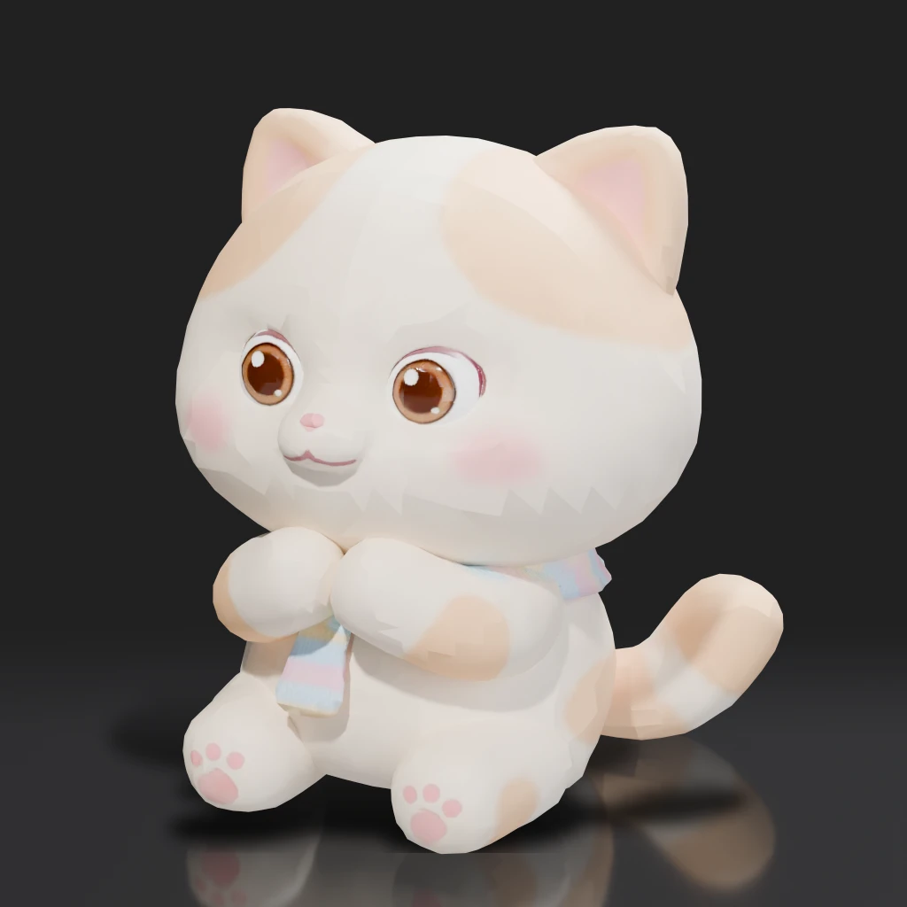 Cute Fluffy Cat Toy