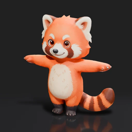 Cute Cartoon Red Panda