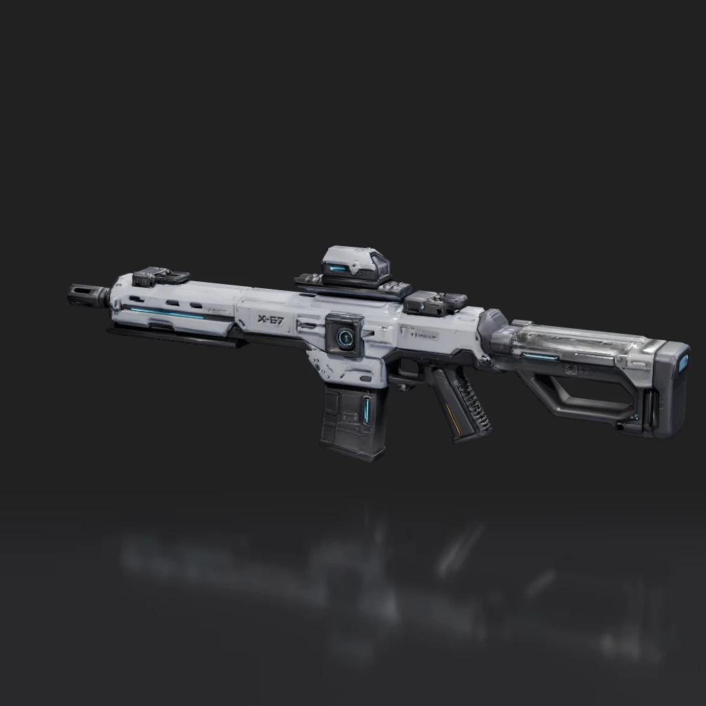 Sci-Fi Assault Rifle X-27