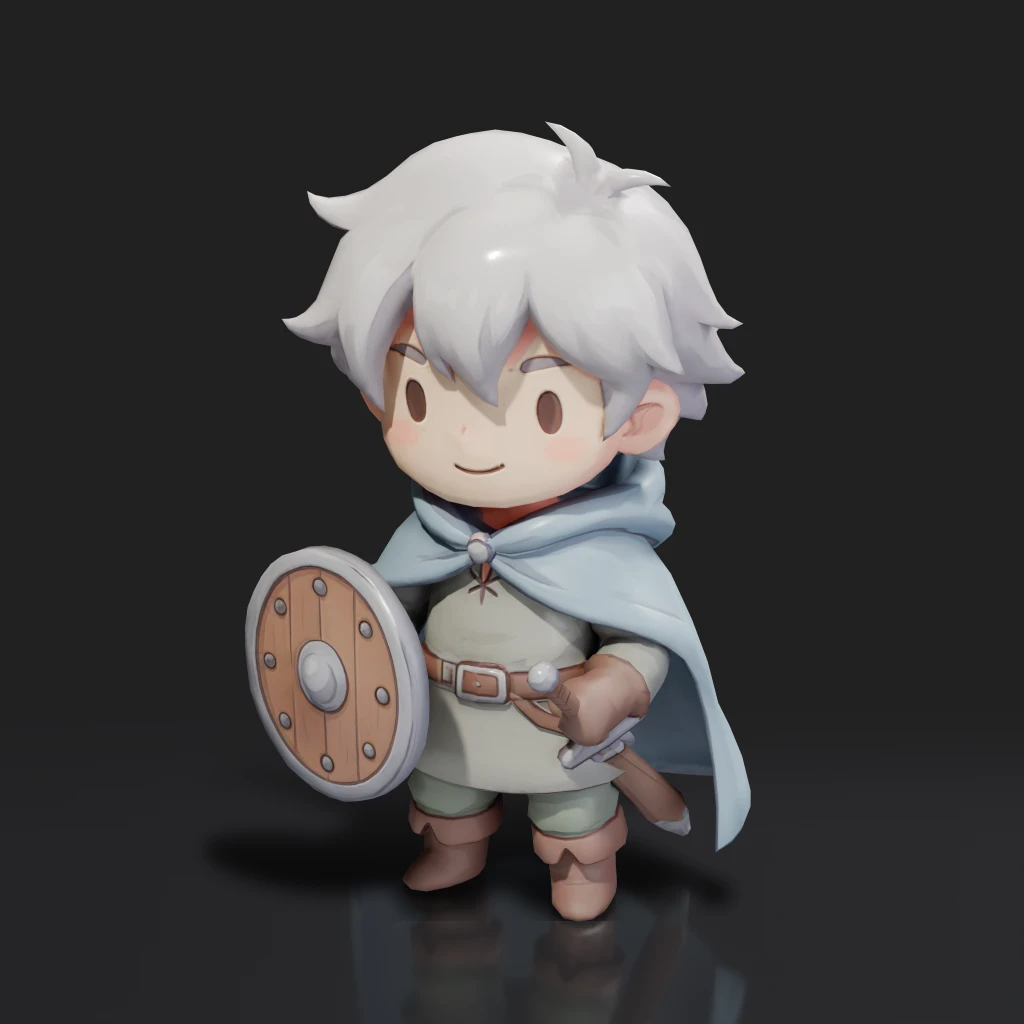 Chibi Knight With Shield