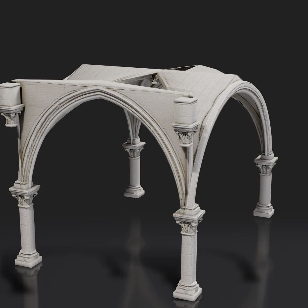 Gothic Stone Archway Vault