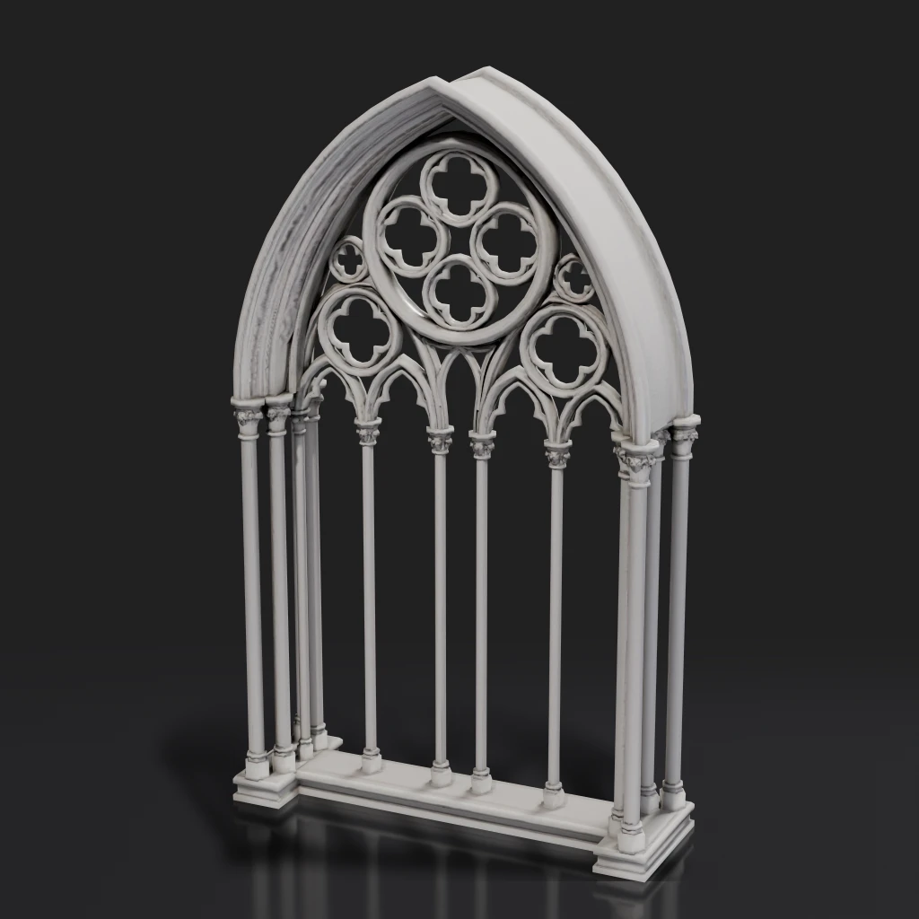 Gothic Stone Window Frame