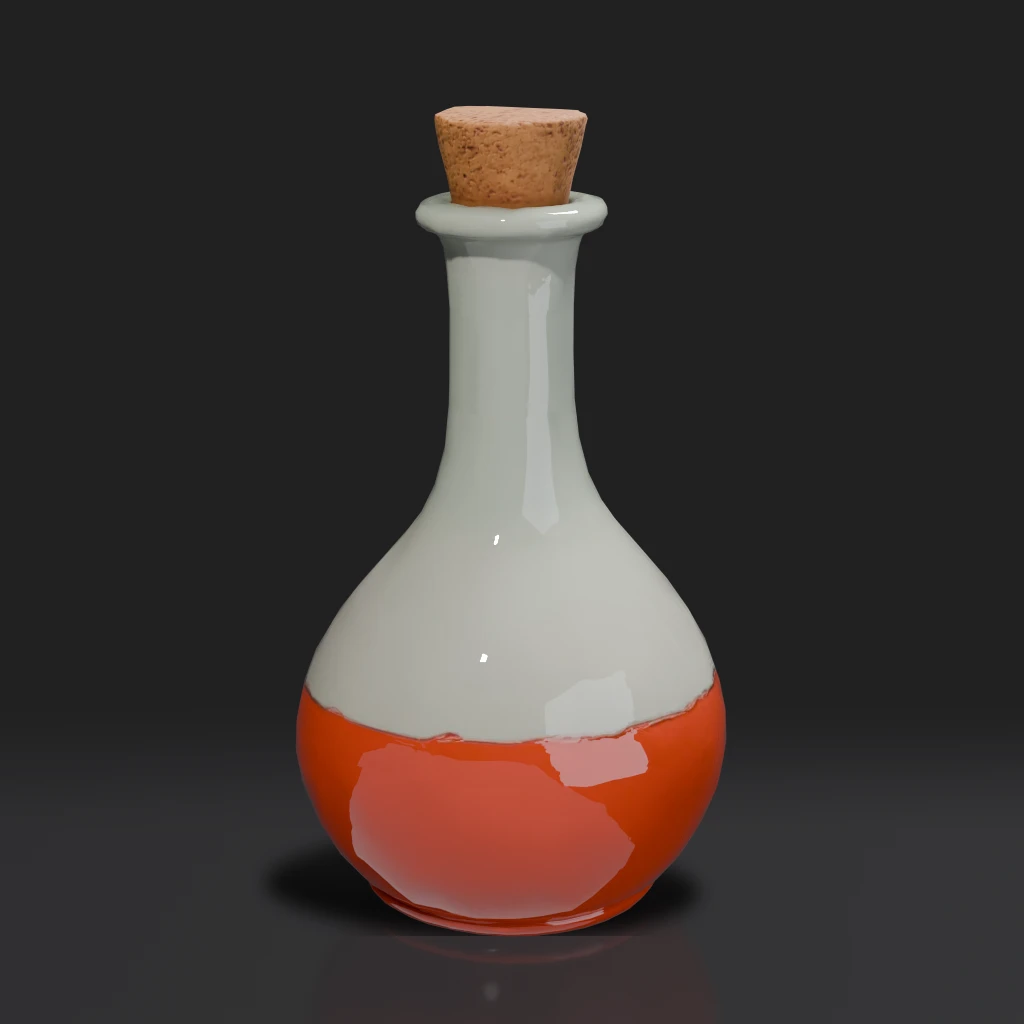 Fantasy Healing Potion Bottle