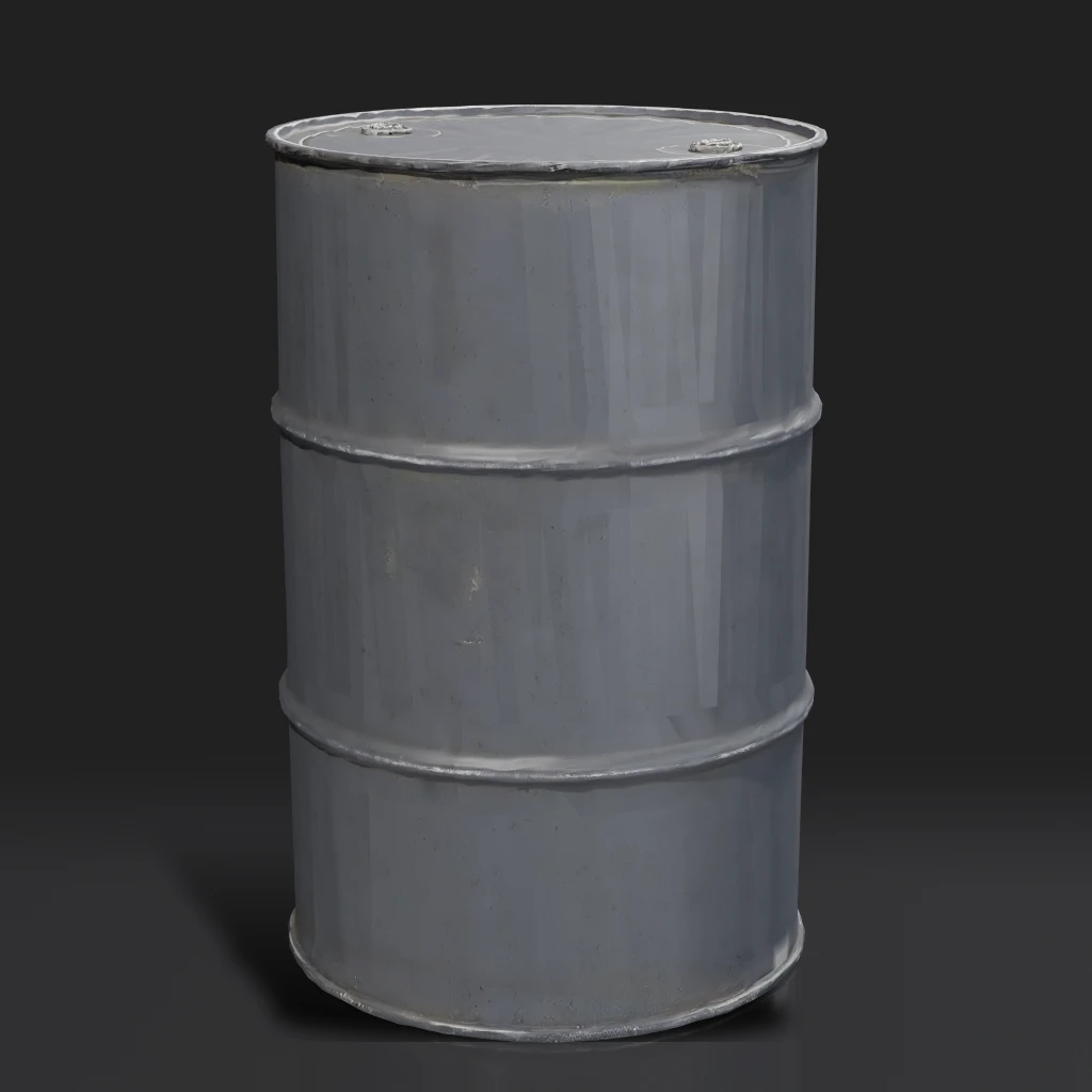 Old Metal Oil Drum