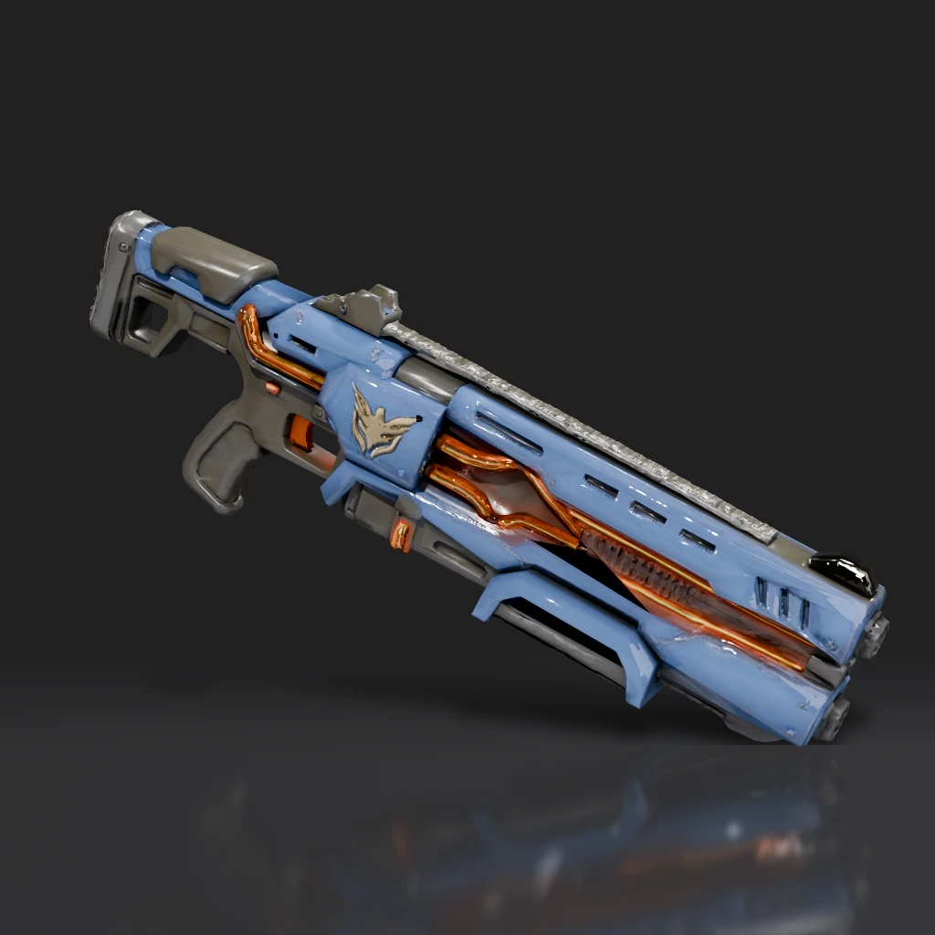 Sci-Fi Energy Rifle Blue