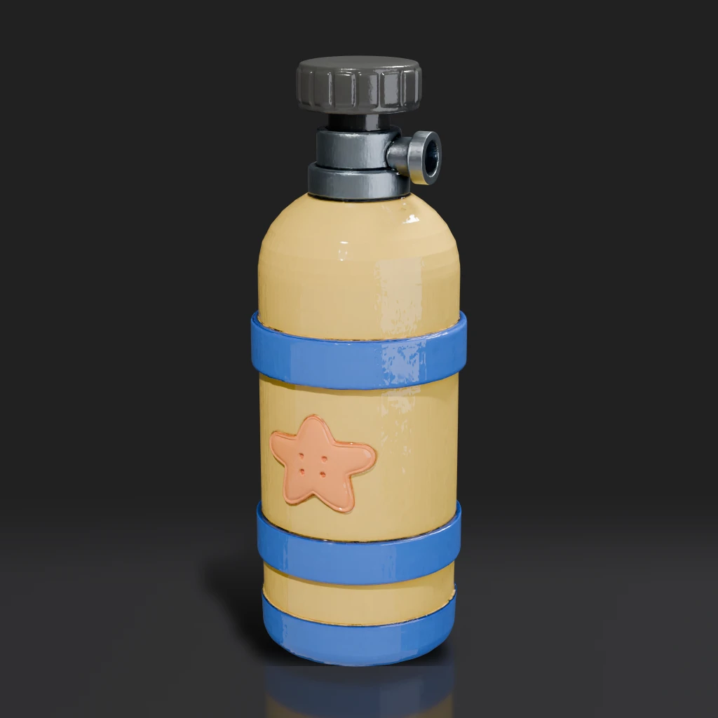 Yellow Scuba Tank Starfish