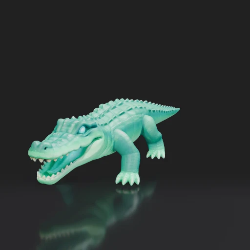 Glowing Alligator Creature