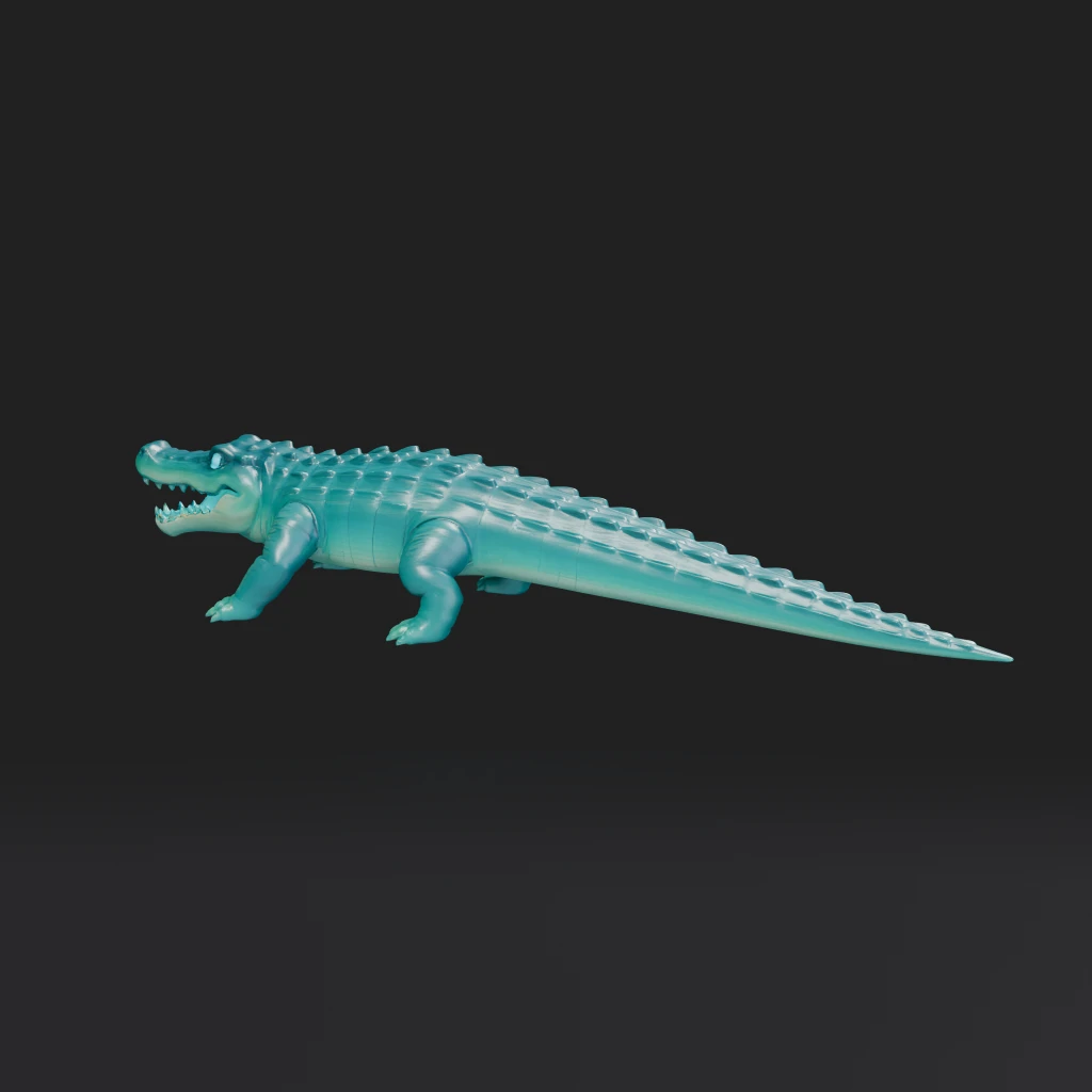 Glowing Alligator Creature