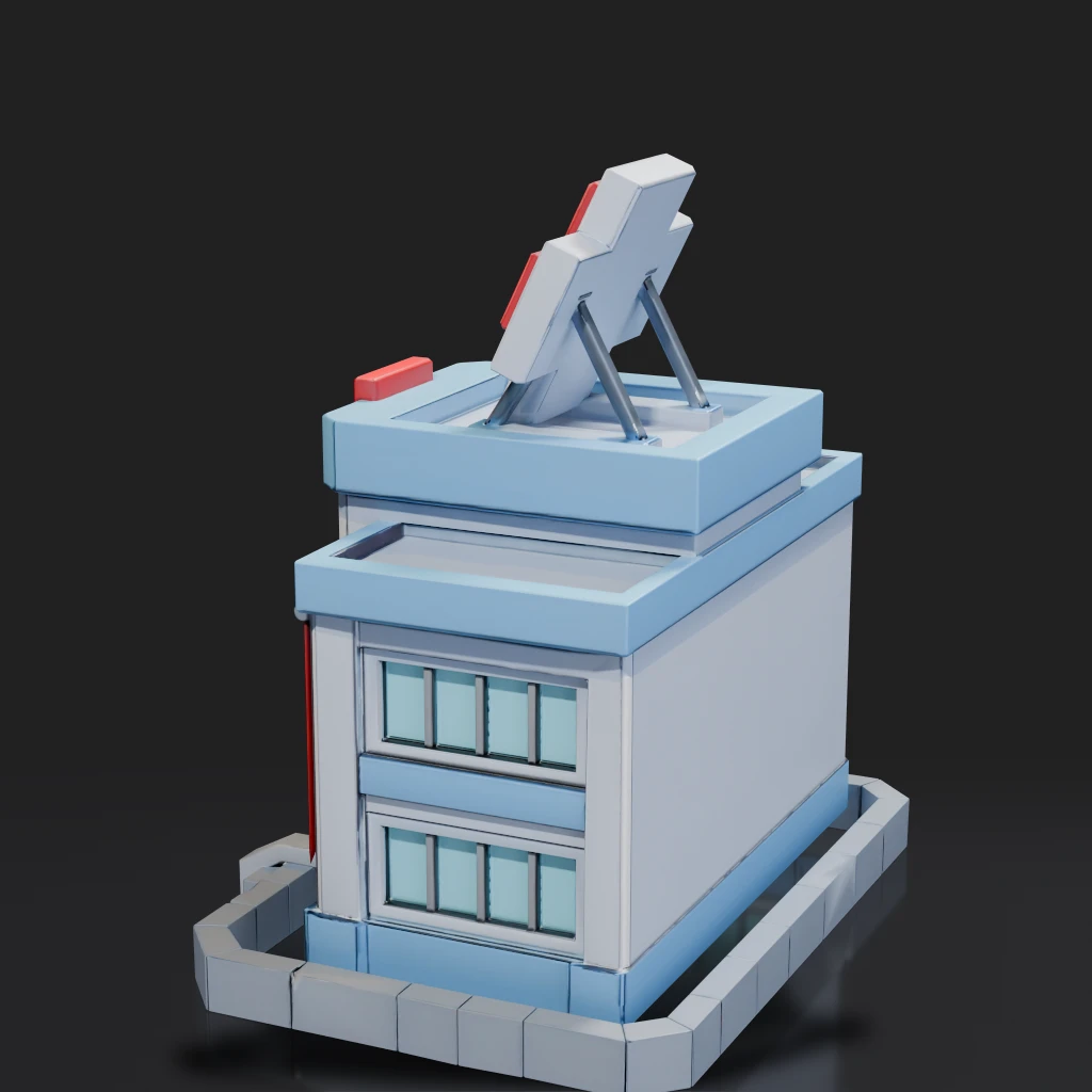 Isometric Hospital Building