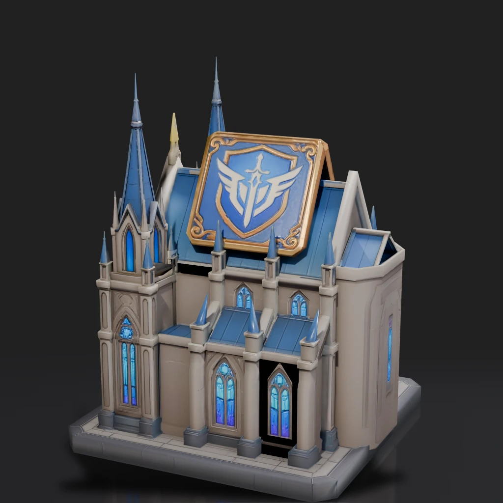 Fantasy Gothic Church Building