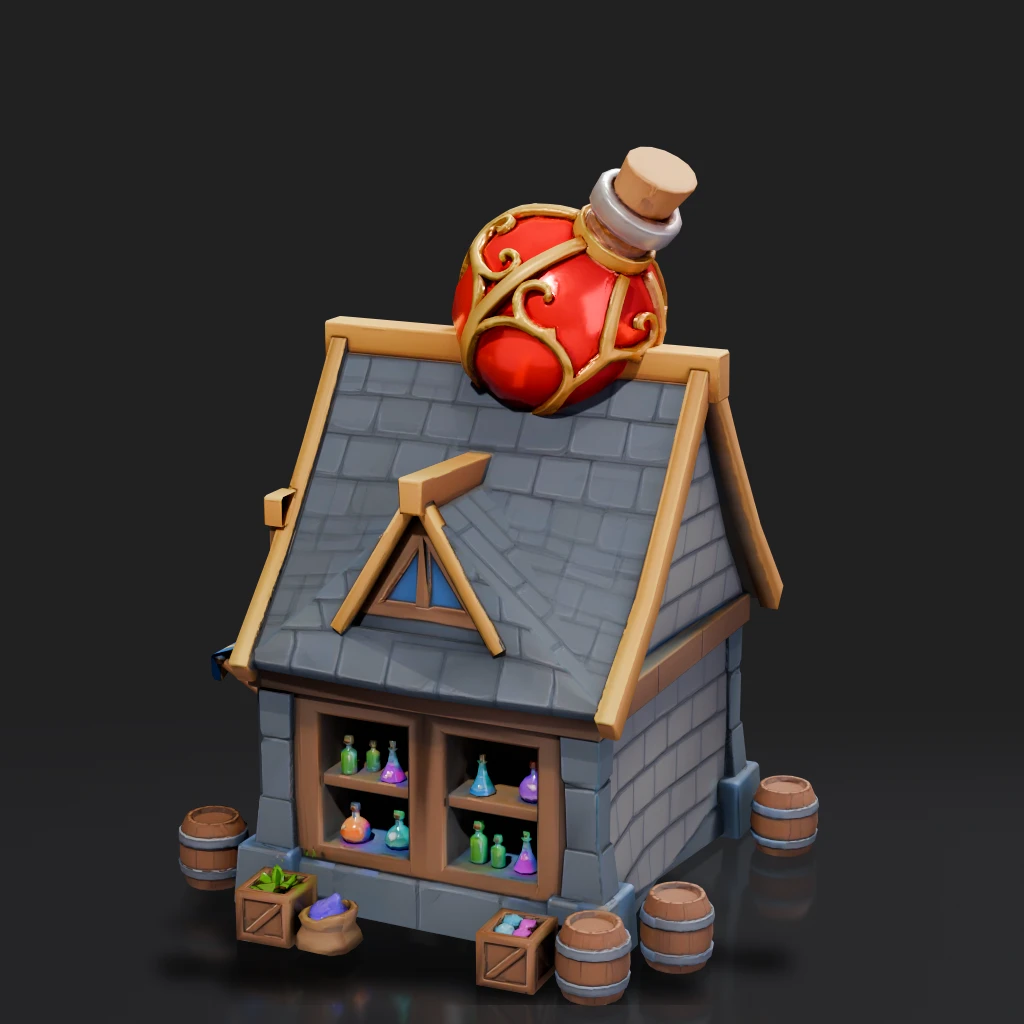 Fantasy Potion Shop Building