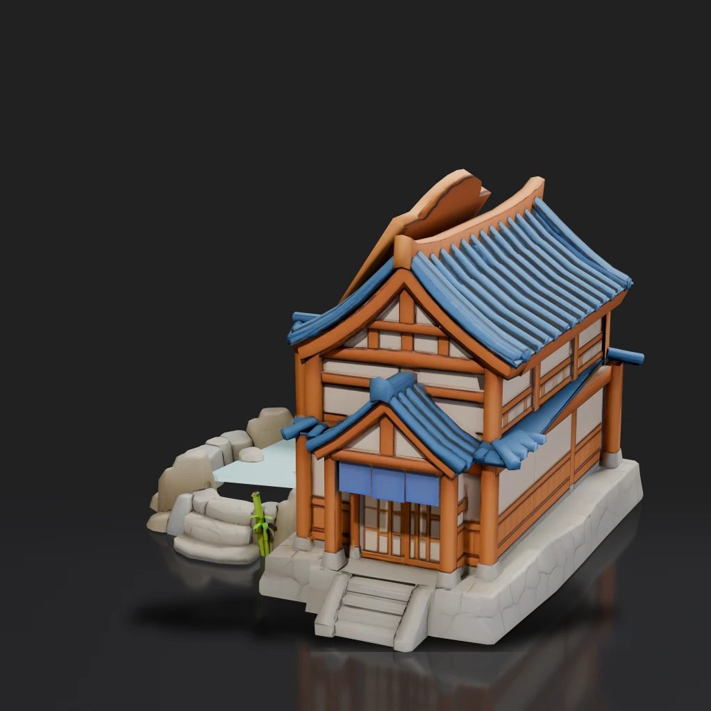 Japanese Hot Spring House