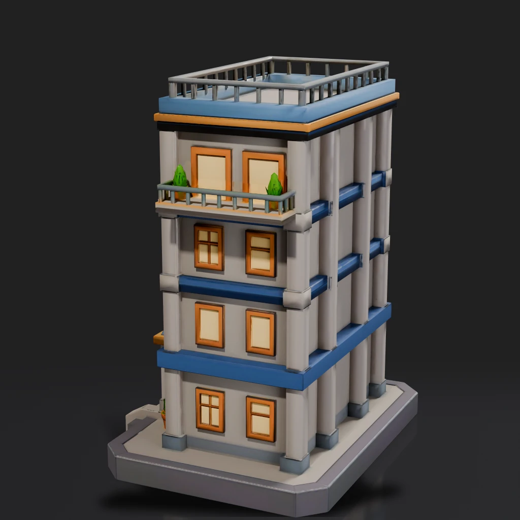 Isometric Apartment Building