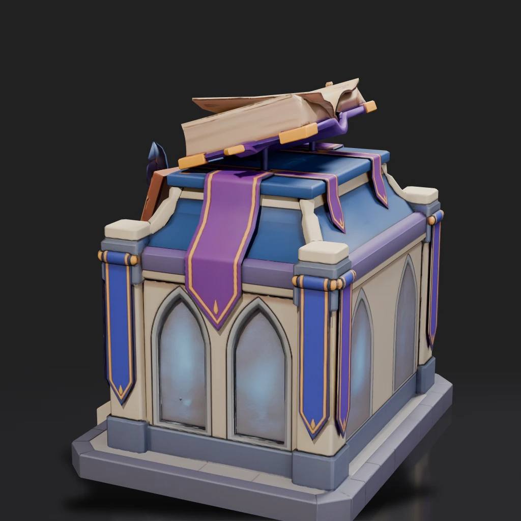 Fantasy Magic Library Building