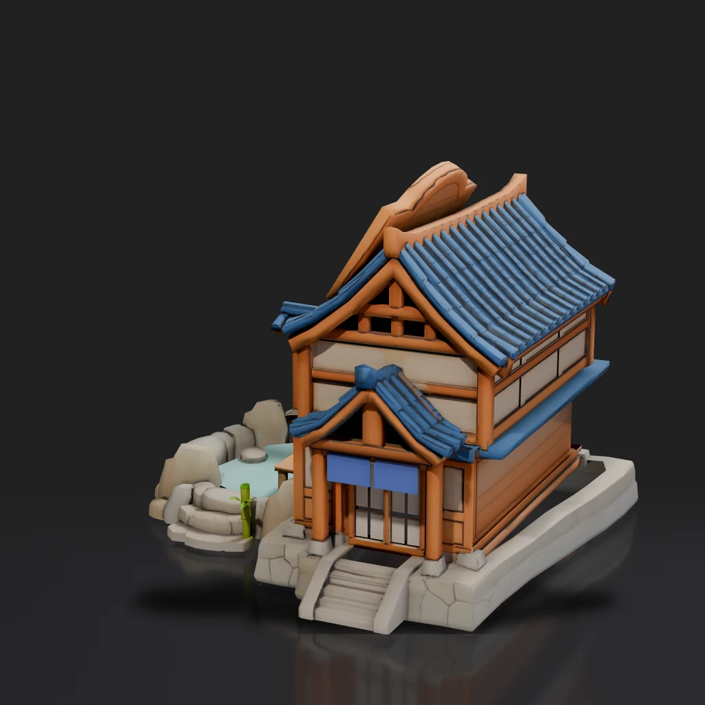 Japanese Hot Spring House