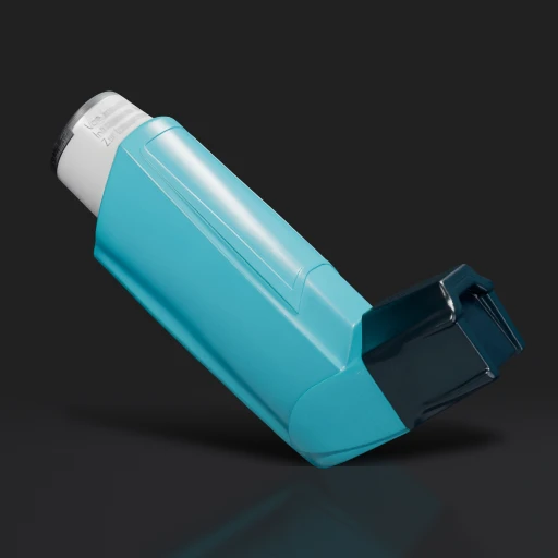 Blue Asthma Inhaler