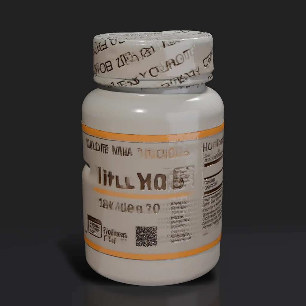 Vitamin D3 Supplement Bottle