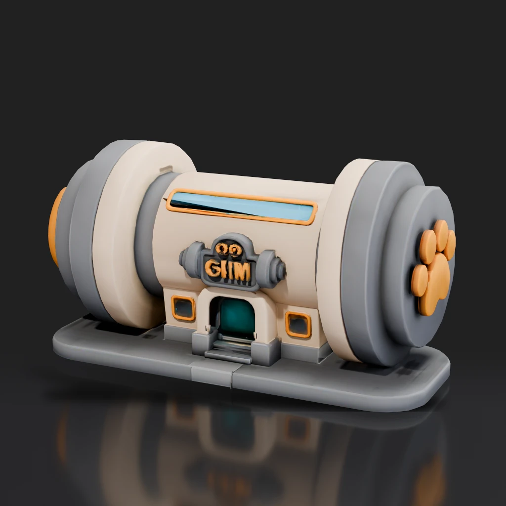 Dumbbell Shaped Pet Gym