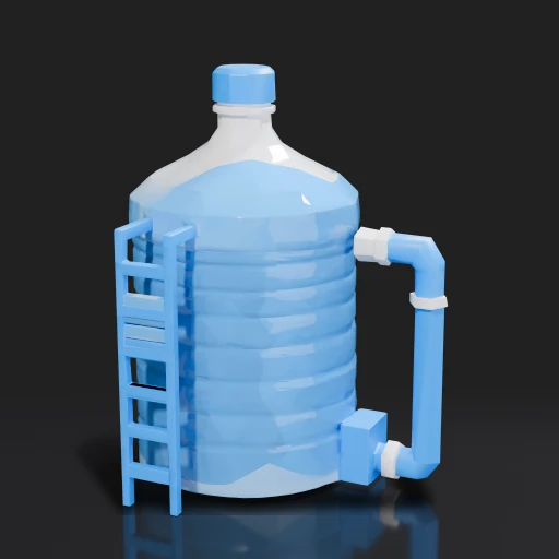 Low Poly Water Tank