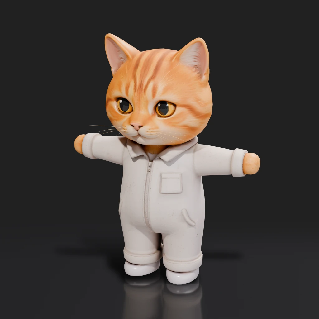 Orange Tabby Cat Jumpsuit
