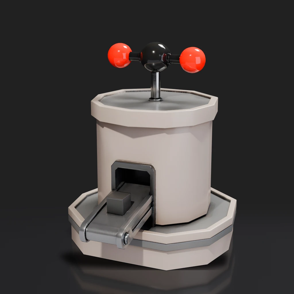 Factory Machine With Conveyor