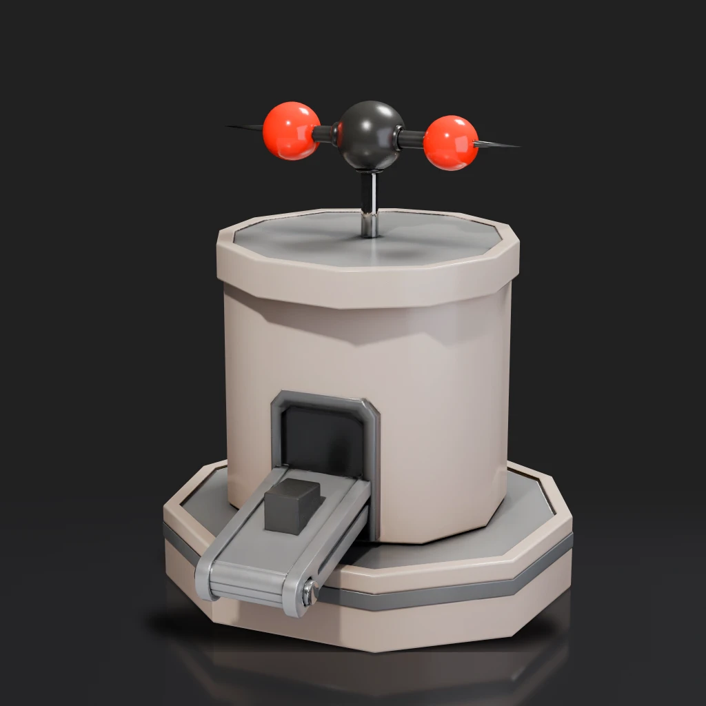 Factory Machine With Conveyor