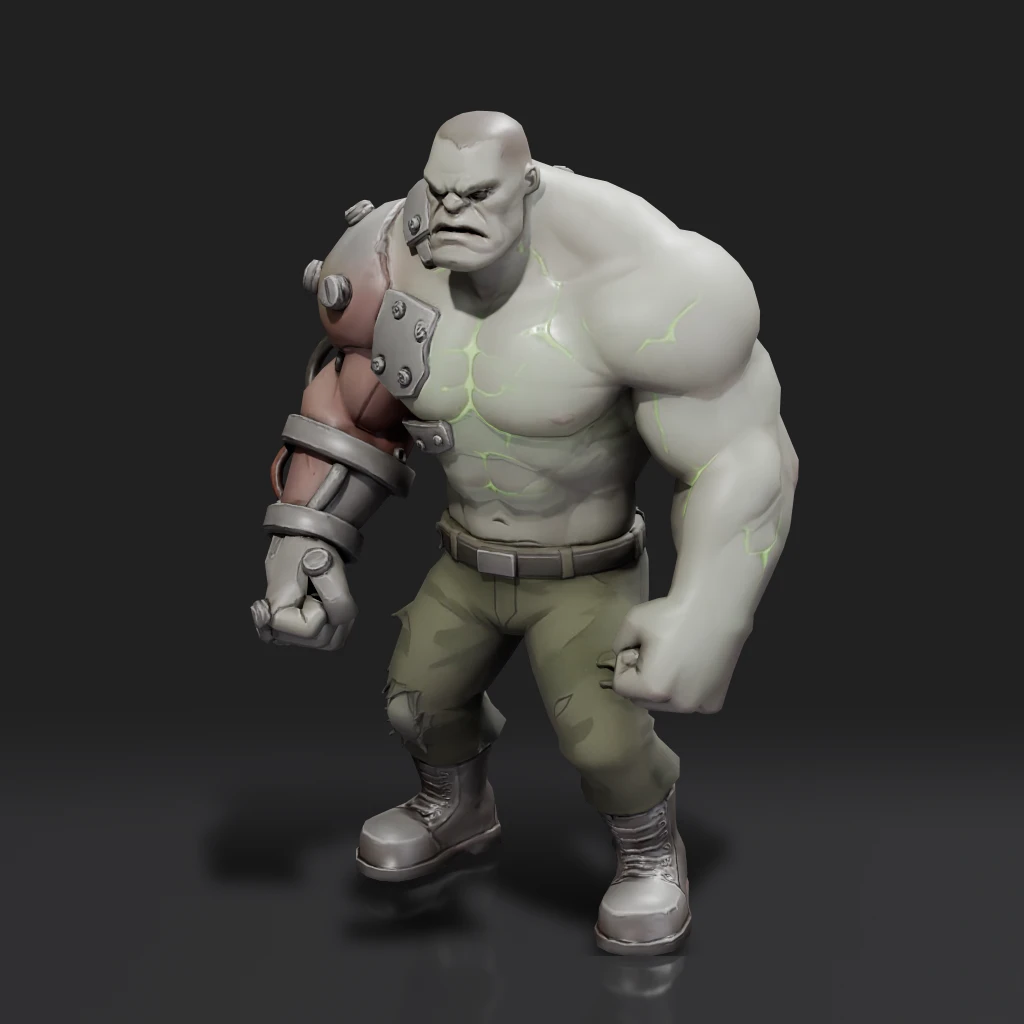 Cyborg Hulk Character