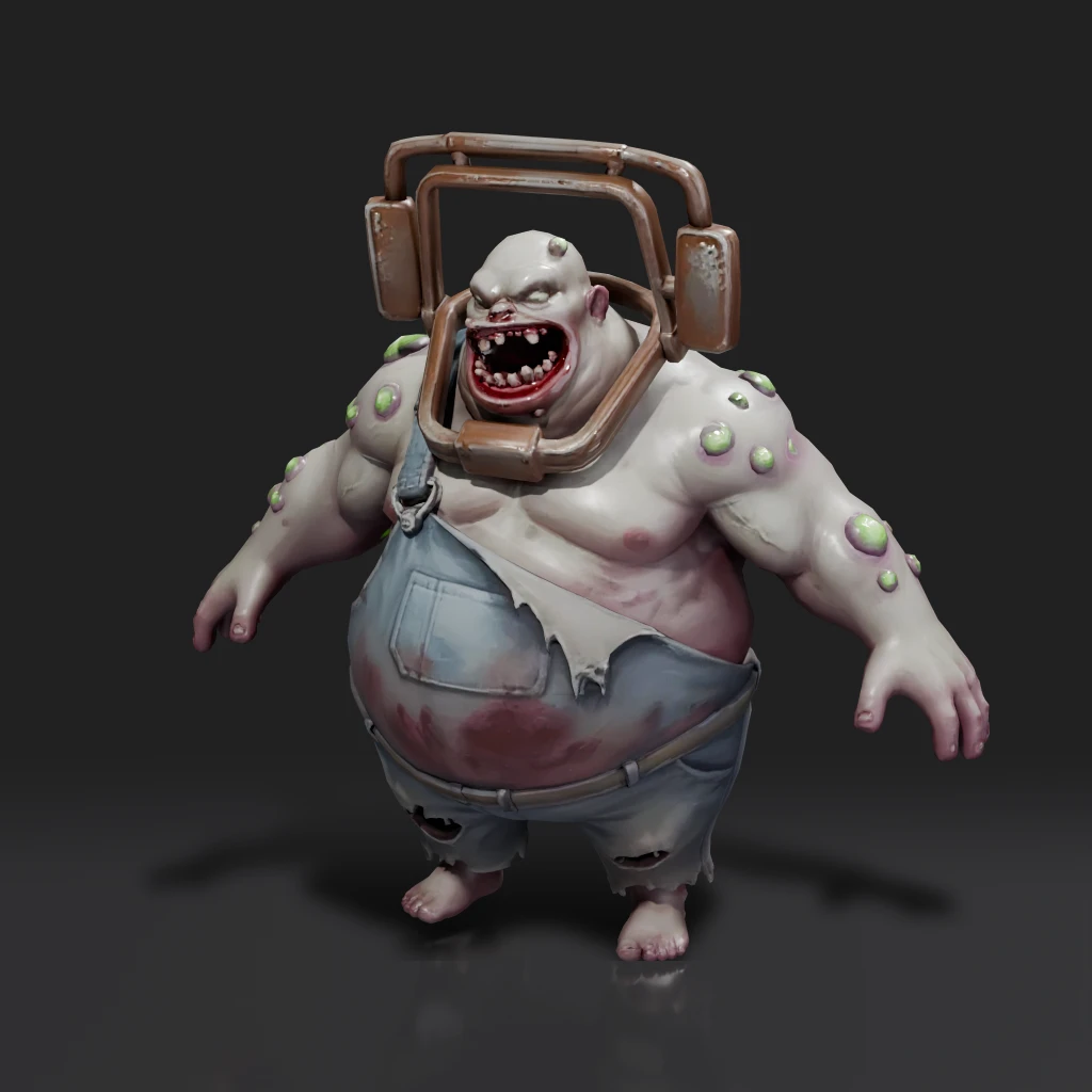 Overalls Zombie Monster