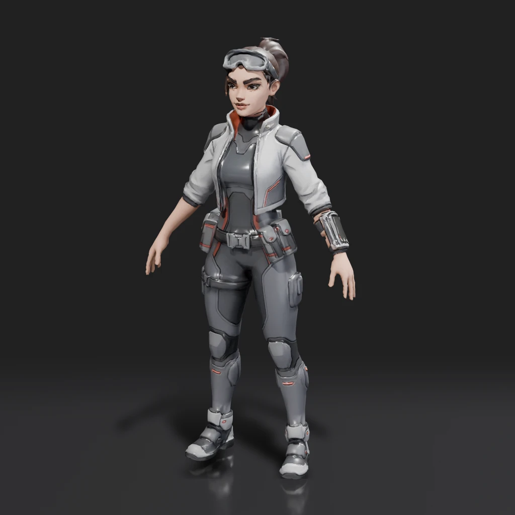 Female Sci-Fi Character Outfit
