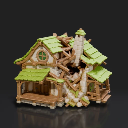 Destroyed Fantasy House