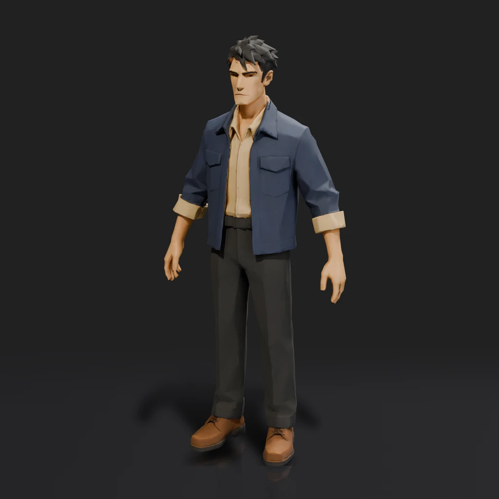 Low Poly Male Character