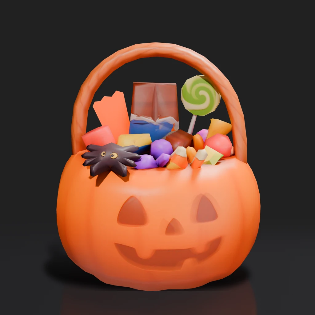 Halloween Pumpkin Candy Basket