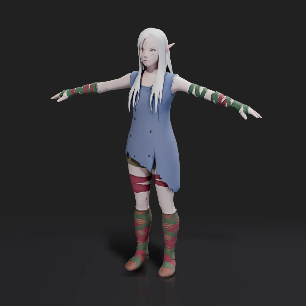 Fantasy Elf Female Character