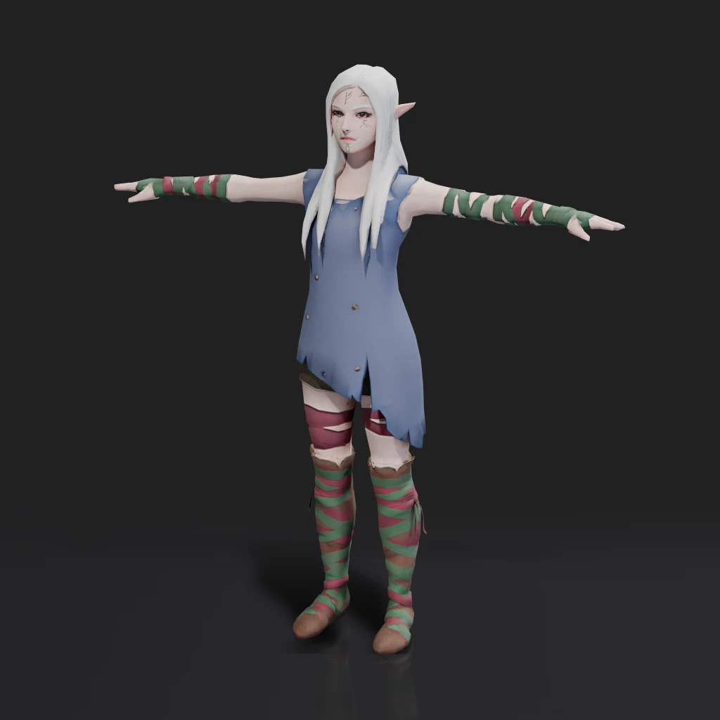 Female Elf Character Model
